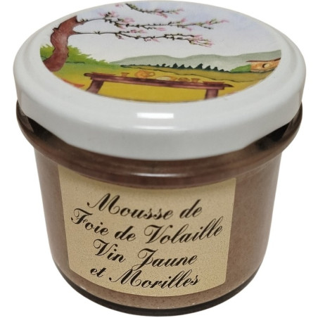 Mousse de foie de volaille au Vin jaune et Morilles