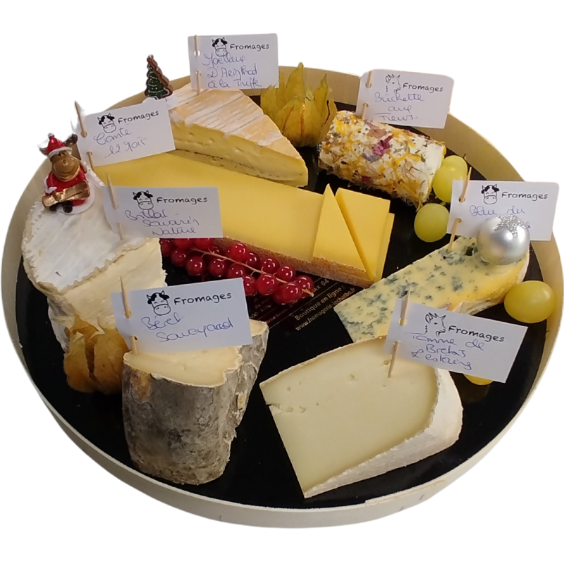 Christmas cheese tray
