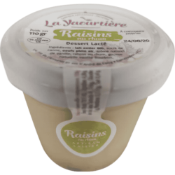 Flan Bio rhum raisin – Dessert BIO au lait entier
