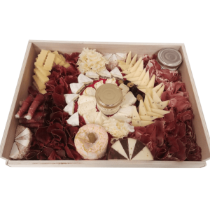 Aperitif cheese and charcuterie platter