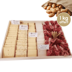 Plateau raclette & charcuterie "Qui a un grain" + 1 kg pomme de terre