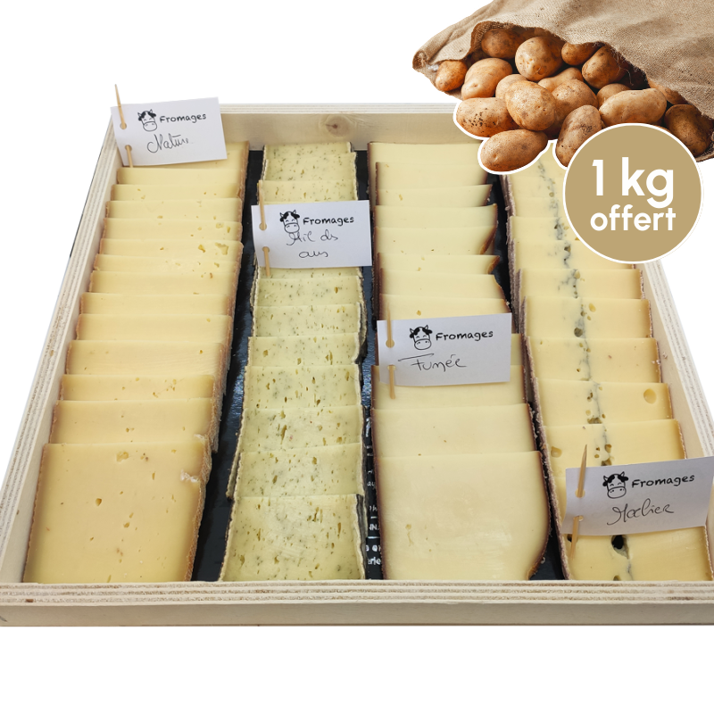 Plateau raclette "Qui a vu l'ours" +1 kg pomme de terre offert