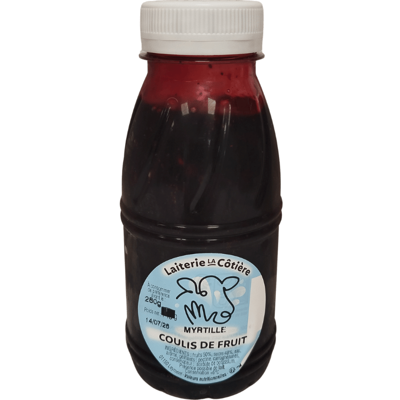 Blueberry fruit coulis