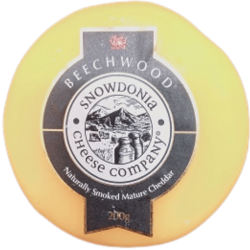 Mini Cheddar fumé au bois de hêtre Snowdonia | Fromage anglais