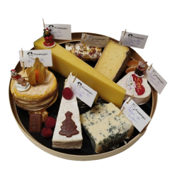 Christmas cheese tray