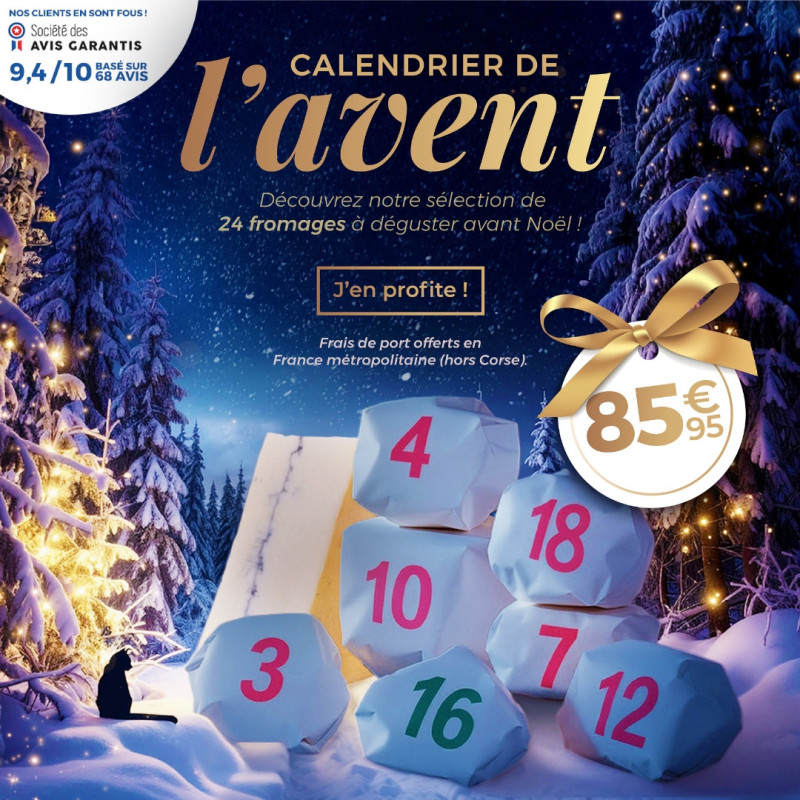 Calendrier de l'Avent Fromages Calendrier de l'Avent Fromages